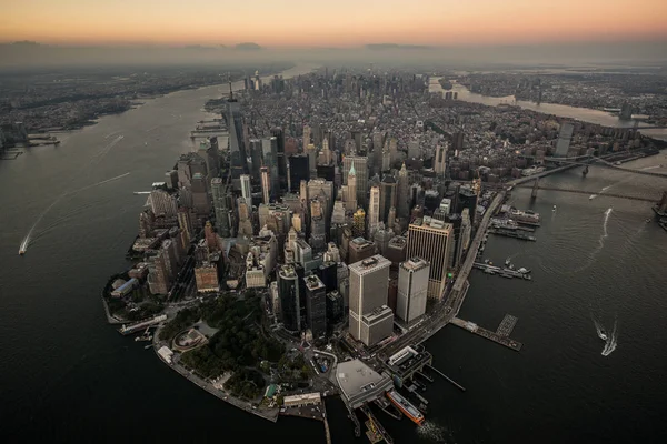 New York city from helicopter tour — Stock Photo, Image