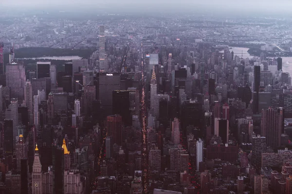 Helikopter turunda New York şehri — Stok fotoğraf