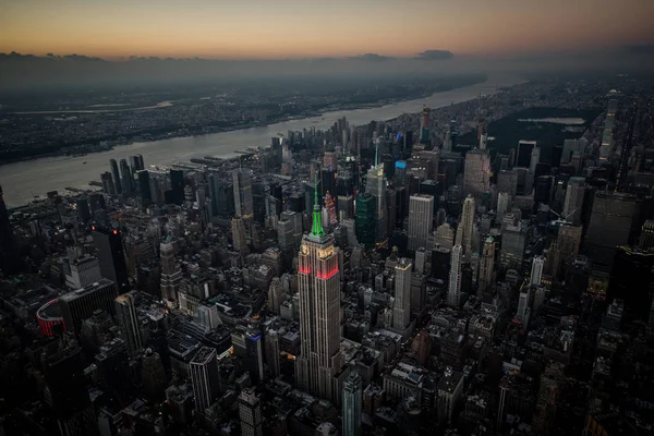 Nueva York desde el tour en helicóptero — Foto de Stock