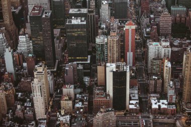 Helikopter turunda New York şehri