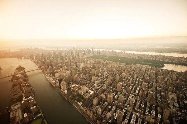 New York città dal tour in elicottero — Foto Stock