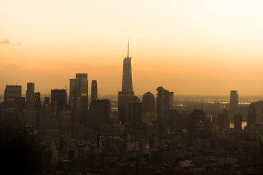 Helikopter turunda New York şehri