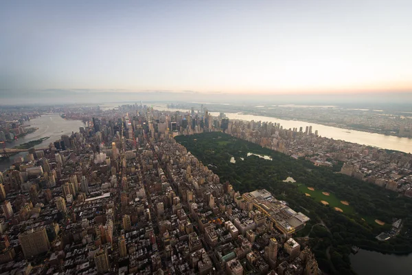 New York City från helikoptertur — Stockfoto