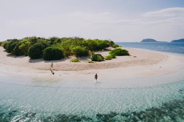 Pamalican island in the philippines, coron province. Aerial shot — Stock Photo, Image