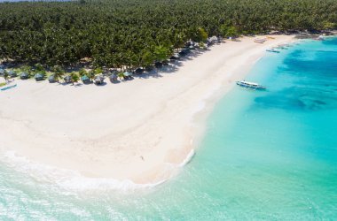 Tropical beach in the Philippines, Daku Island clipart