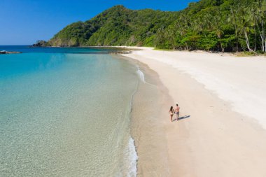 Tropical beach in El Nido, Palawan, Philippines clipart