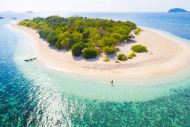 Tropical beach in Coron, Philippines clipart