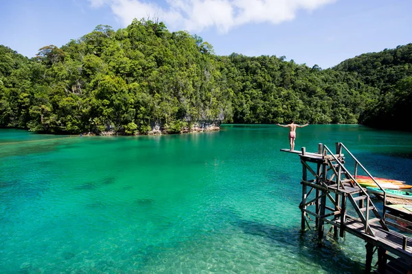 菲律宾锡亚尔高的苏格巴泻湖 — 图库照片