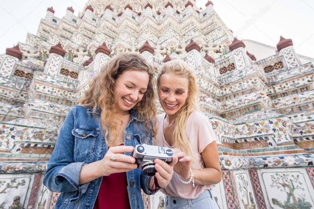 Tourists exploring Bangkok, Thailand