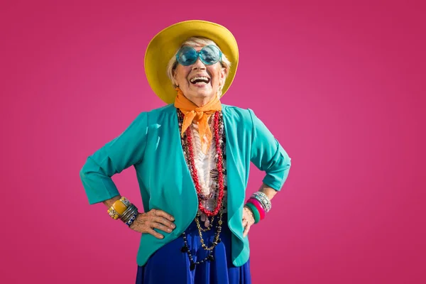 Happy Playful Senior Woman Having Fun Portrait Beautiful, 59% OFF