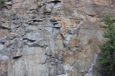 Kırmızı granit kanyonun arka bahçesi. Granit arkaplan yakın plan