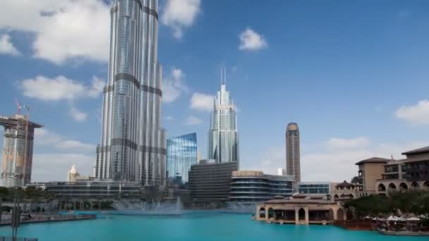 Burj Khalifa公园 — 图库视频影像