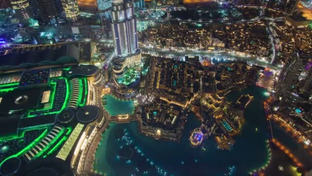 Centro Dubai Panorama Aereo — Video Stock
