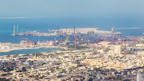 Dubai Limanı Zaman Aşımına Uğradı — Stok video