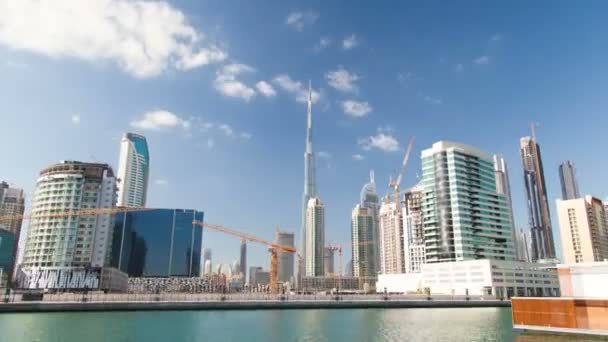 Hyperlapse Dubai Pan — Stock Video