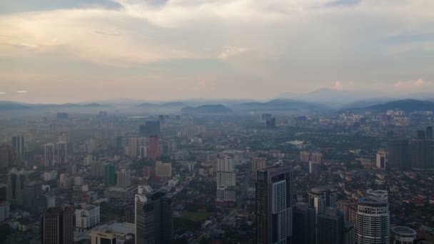Kuala Lumpur Stad Skyline — Stockvideo