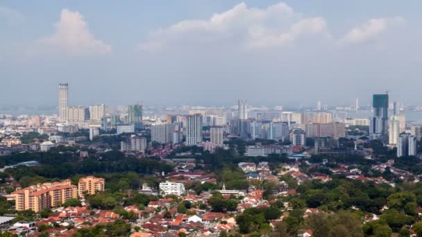 Penang Antenn Stadsbild Malaysia — Stockvideo