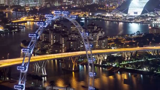 Nagranie Wideo Pejzażu Miasta Singapore — Wideo stockowe