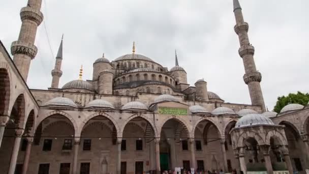 Den Blå Moskén Ultan Hmet Camii Istanbul — Stockvideo