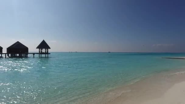 Bungalow Cabanas Mar Praia Resort Tropical — Vídeo de Stock