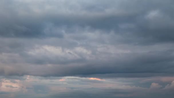 Wolkendecke Bei Sonnenuntergang — Stockvideo