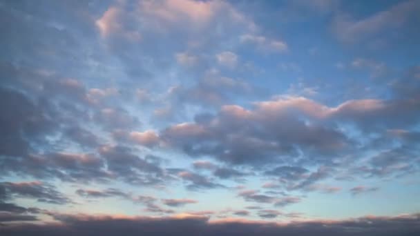 Wieczorne Chmury Full — Wideo stockowe