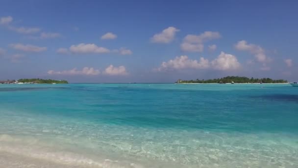 Morze Brzeg Malediwy Plaża — Wideo stockowe