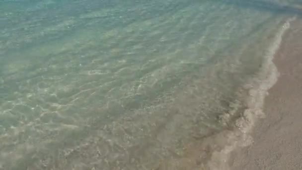 Havet Vatten Stänk Stranden — Stockvideo