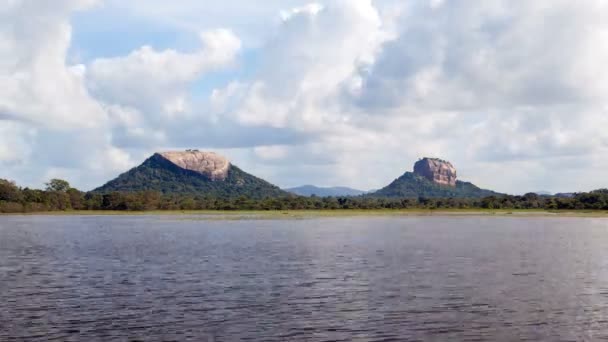 Sigiriya Leão Rocha Pidurangala Paisagem Sri — Vídeo de Stock