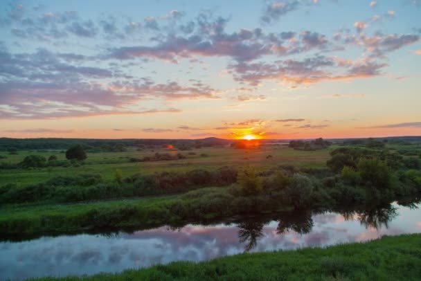 Video Del Atardecer Verano — Vídeos de Stock