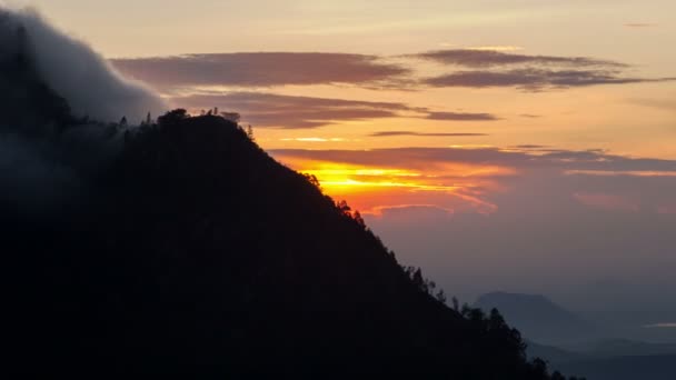 Video Sunrise Mountains Landscape — Stock Video