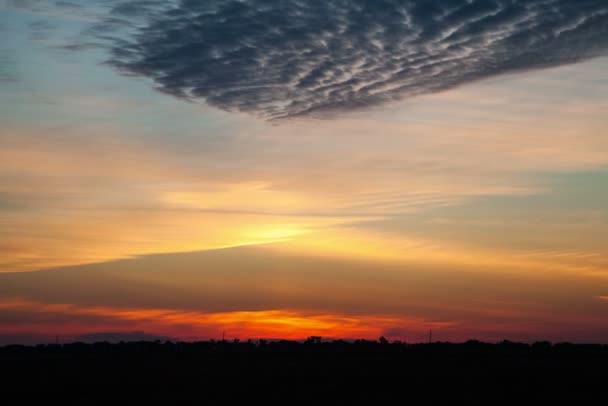 Восход Солнца Поле — стоковое видео