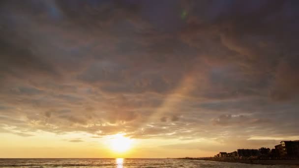 Tramonto Sulla Spiaggia — Video Stock