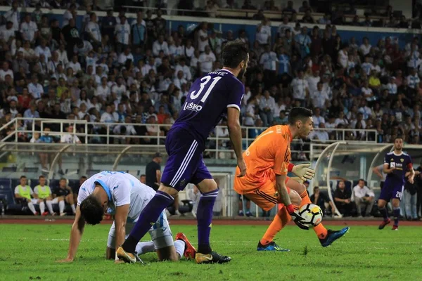 Rijeka, Hırvatistan - Eylül 08: futbol maç Hnk Rijeka ve Nk Maribor (friendley maç) 2018 içinde Rijeka, Hırvatistan arasında