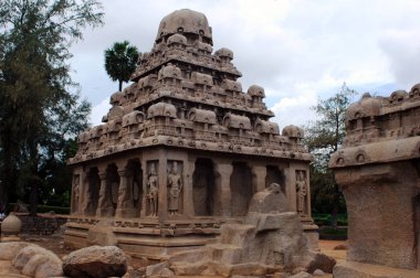 Hindu tapınağı, Mahabalipuram, Tamil Nadu, Hindistan