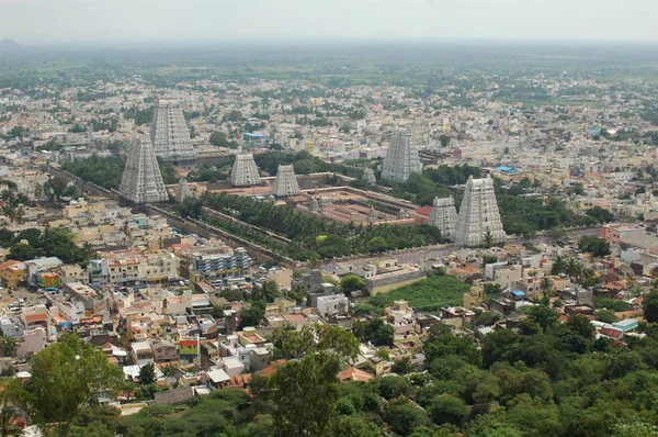 Temple indien d'Arunachaleshvar, Tiruvannamalai, Tamil Nadu, In — Photo