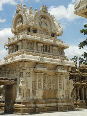 Kailasanath antik tapınağı, Hindistan, Tamil Nadu, Kanchipuram şehri