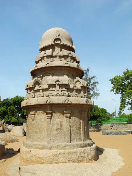 Antik Hindu tapınağı, Hindistan, Tamil nadu, Mahabalipuram