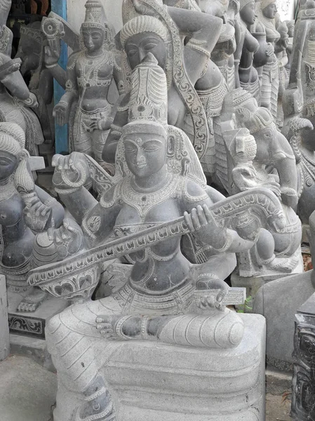 Estatuas de Piedra, Tamil Nadu, Mahabalipuram City —  Fotos de Stock