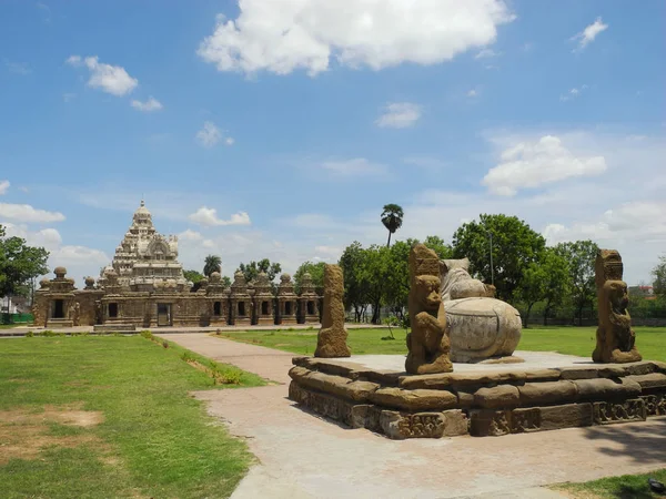 Alter tempel kailasanath, indien, tamil nadu, kanchipuram stadt — Stockfoto