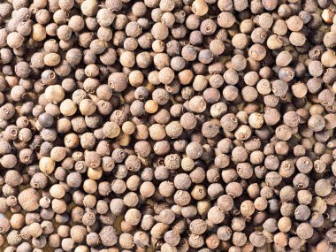 Allspice 'den (Jamaika biberi). Makro fotoğraf 