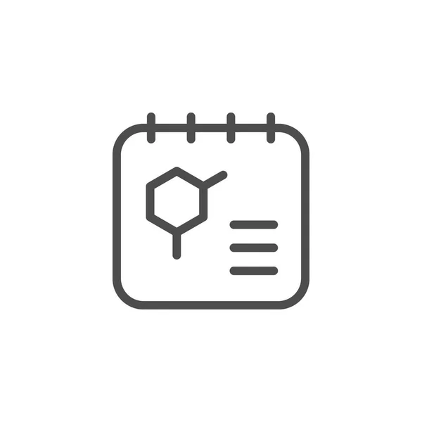 Pasek formuły chemiczne ikona — Wektor stockowy