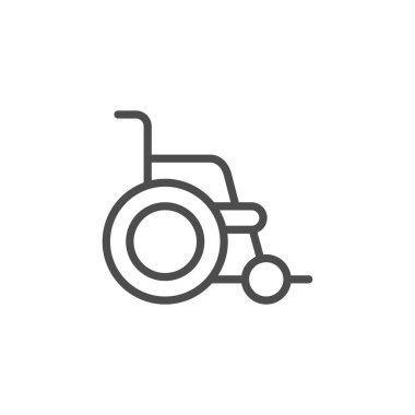 Wheelchair line icon clipart