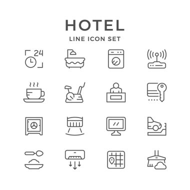 Hotel set satırında simgeleri