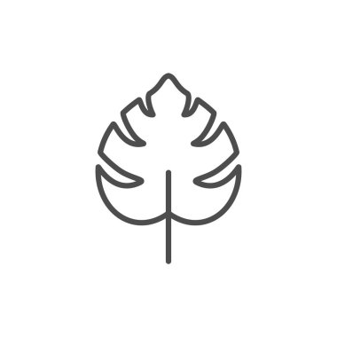 Tropikal yaprak satırı simgesi