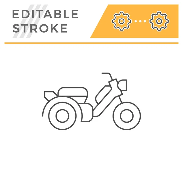 Modern scooter line icon — Stock Vector