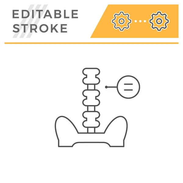 Mänskliga ryggrad ikon — Stock vektor