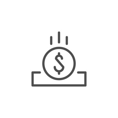 Madeni para yuvası satırı simgesi