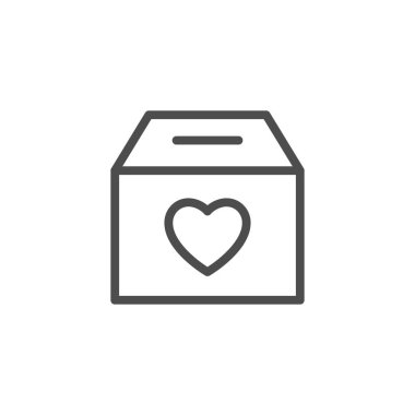 Bağış kutusu satırı simgesi