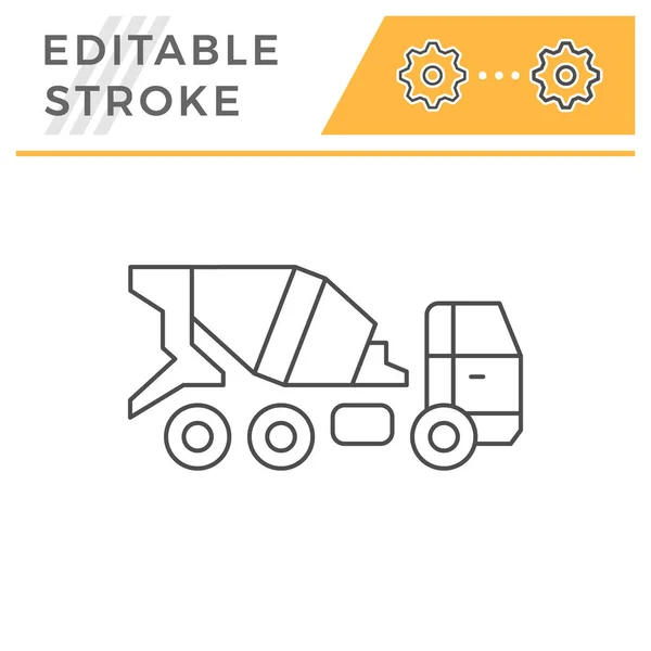 Concrete mixer truck icon — Stock Vector